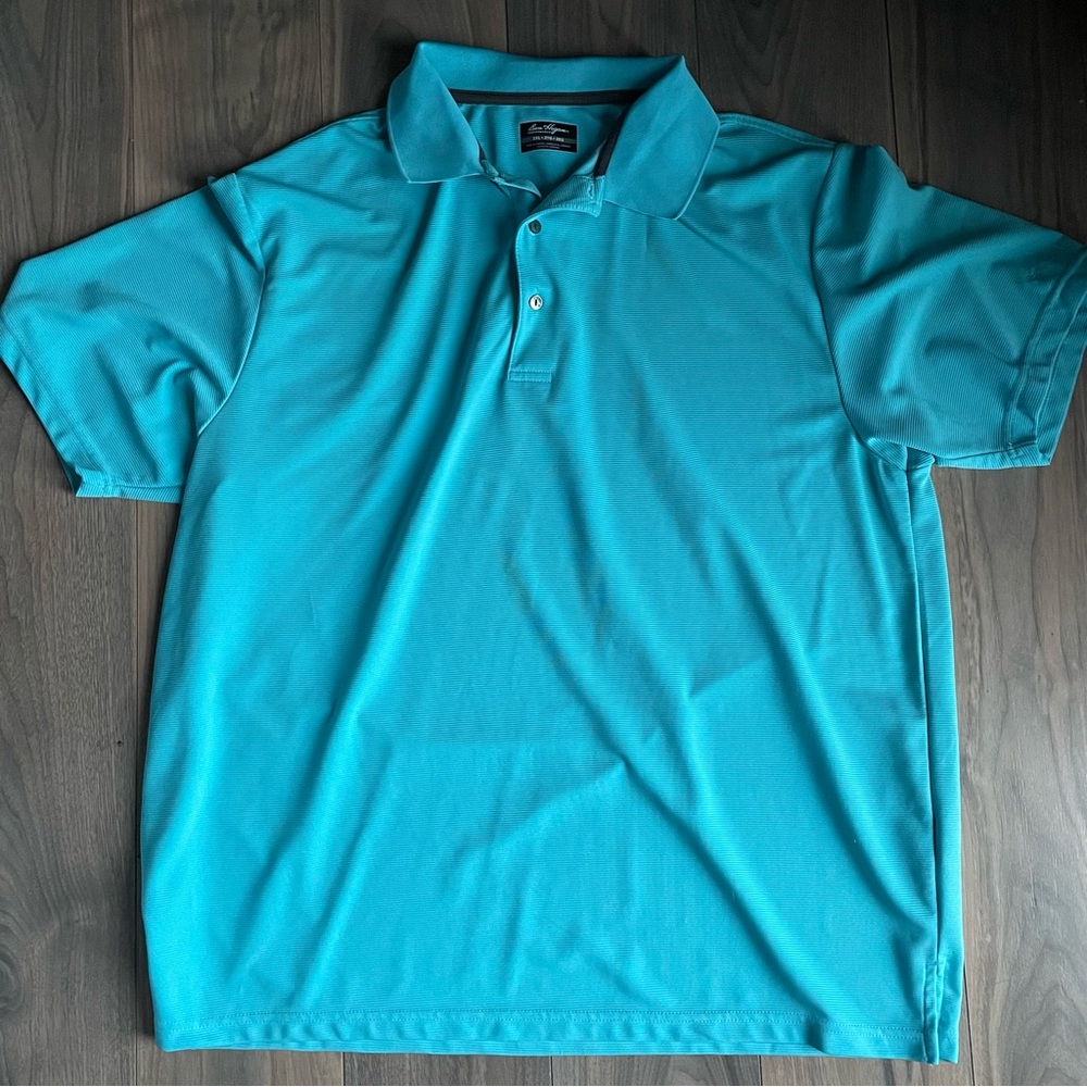 XXL Light Blue Collared T-Shirt